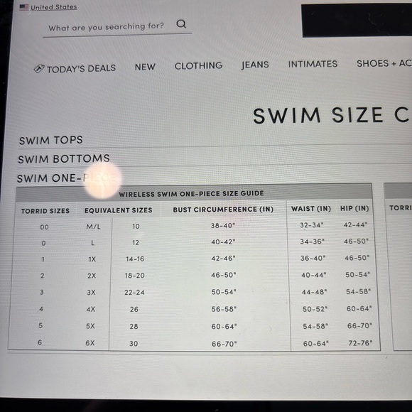 Torrid Size 1 One Piece Swimsuit Black Asymmetrical Slitted Skirt Size = 14-16 - Picture 7 of 7